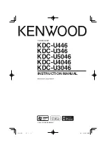 Kenwood KDC-U3046 Instruction Manual preview