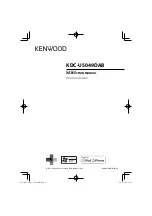 Preview for 1 page of Kenwood KDC-U5049DAB Instruction Manual