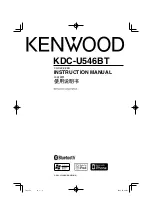 Kenwood KDC-U546BT Instruction Manual preview