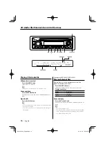 Предварительный просмотр 16 страницы Kenwood KDC-W237 Instruction Manual