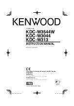 Kenwood KDC-W3044 Instruction Manual preview