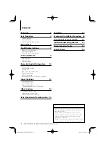 Preview for 2 page of Kenwood KDC-W4044U Instruction Manual