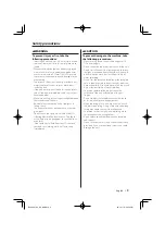 Preview for 3 page of Kenwood KDC-W427 Instruction Manual