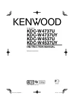 Kenwood KDC-W4537U Instruction Manual preview