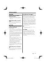 Preview for 3 page of Kenwood KDC-W5031 Instruction Manual