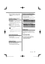 Preview for 87 page of Kenwood KDC-W534 (French) Manuel D'Instructions