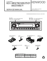 Kenwood KDC-W6527SE Service Manual preview