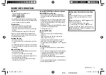 Предварительный просмотр 11 страницы Kenwood KDC-X400 Instruction Manual