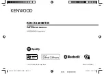 Preview for 1 page of Kenwood KDC-X5200BTM Instruction Manual