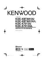 Kenwood KDC-X7013U Instruction Manual preview