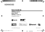 Kenwood KDC-X7200DAB Instruction Manual preview