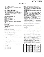 Предварительный просмотр 9 страницы Kenwood KDC-X769 Service Manual