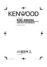 Kenwood KDC-X9533U Instruction Manual preview