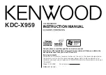 Kenwood KDC-X959 Instruction Manual preview