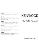 Предварительный просмотр 71 страницы Kenwood KDC-X991 - Excelon CD Receiver Instruction Manual