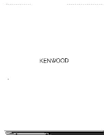 Preview for 31 page of Kenwood KDS-P100 Instruction Manual