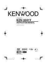 Предварительный просмотр 1 страницы Kenwood KDV-3241Y Instruction Manual