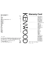 Preview for 84 page of Kenwood KDV-412 Instruction Manual