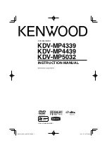 Kenwood KDV-MP4339 Instruction Manual предпросмотр