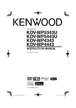 Kenwood KDV-MP4343 Instruction Manual preview