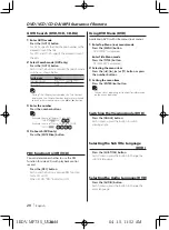 Preview for 20 page of Kenwood KDV-MP735 Instruction Manual