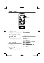 Предварительный просмотр 15 страницы Kenwood KDV-S211P Instruction Manual