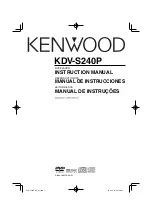 Предварительный просмотр 1 страницы Kenwood KDV-S240P Instruction Manual