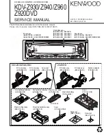 Kenwood KDV-Z920DVD Service Manual preview