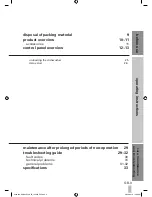 Preview for 3 page of Kenwood KDW12SL3A User Manual