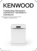 Предварительный просмотр 1 страницы Kenwood KDW60B16 Installation Instructions Manual