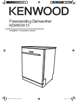 Kenwood KDW60X13 Installation Instructions Manual предпросмотр