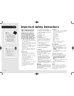 Preview for 2 page of Kenwood KEN CJSS32 Instruction Booklet