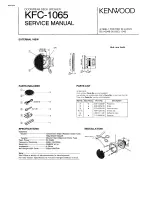 Kenwood KFC-1065 Service Manual preview