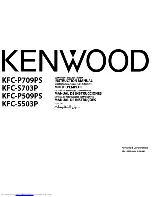 Предварительный просмотр 1 страницы Kenwood KFC-1393PS Instruction Manual