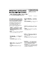 Preview for 4 page of Kenwood KFC-1682ie Installation Instructions Manual