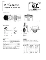 Kenwood KFC-6983 Service Manual предпросмотр