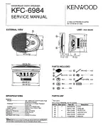 Preview for 1 page of Kenwood KFC-6984 Service Manual