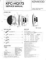 Kenwood KFC-HQ173 Service Manual preview