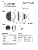 Kenwood KFC-P306 Service Manual preview