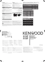 Kenwood KFC-P509PS Instruction Manual preview