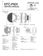 Kenwood KFC-P631 Servise Manual preview