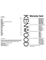 Предварительный просмотр 20 страницы Kenwood KFC-W1703 Instruction Manual