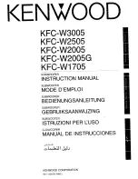 Kenwood KFC-W1705 Instruction Manual preview