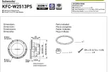 Preview for 1 page of Kenwood KFC-W2513PS Dimensions