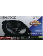 Предварительный просмотр 2 страницы Kenwood KFC-W2516PS Instruction Manual