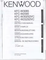 Kenwood KFC-W2525DVC Instruction Manual preview