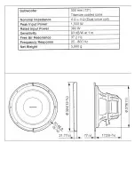 Предварительный просмотр 2 страницы Kenwood KFC-W3514DVC - Car Subwoofer Driver Technical Specifications