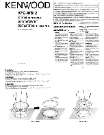 Preview for 1 page of Kenwood KFC-WS12 Instruction Manual