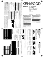 Предварительный просмотр 2 страницы Kenwood KFC-X1720P Instruction Manual