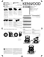 Kenwood KFC-XW1022D Instruction Manual предпросмотр